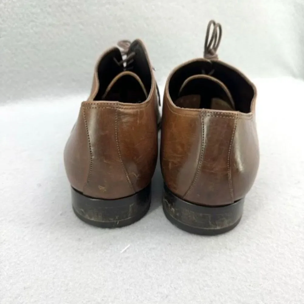 TO BOOT NEW YORK 'Brandon' Brown Leather Cap Toe Oxfords Size US 11.5